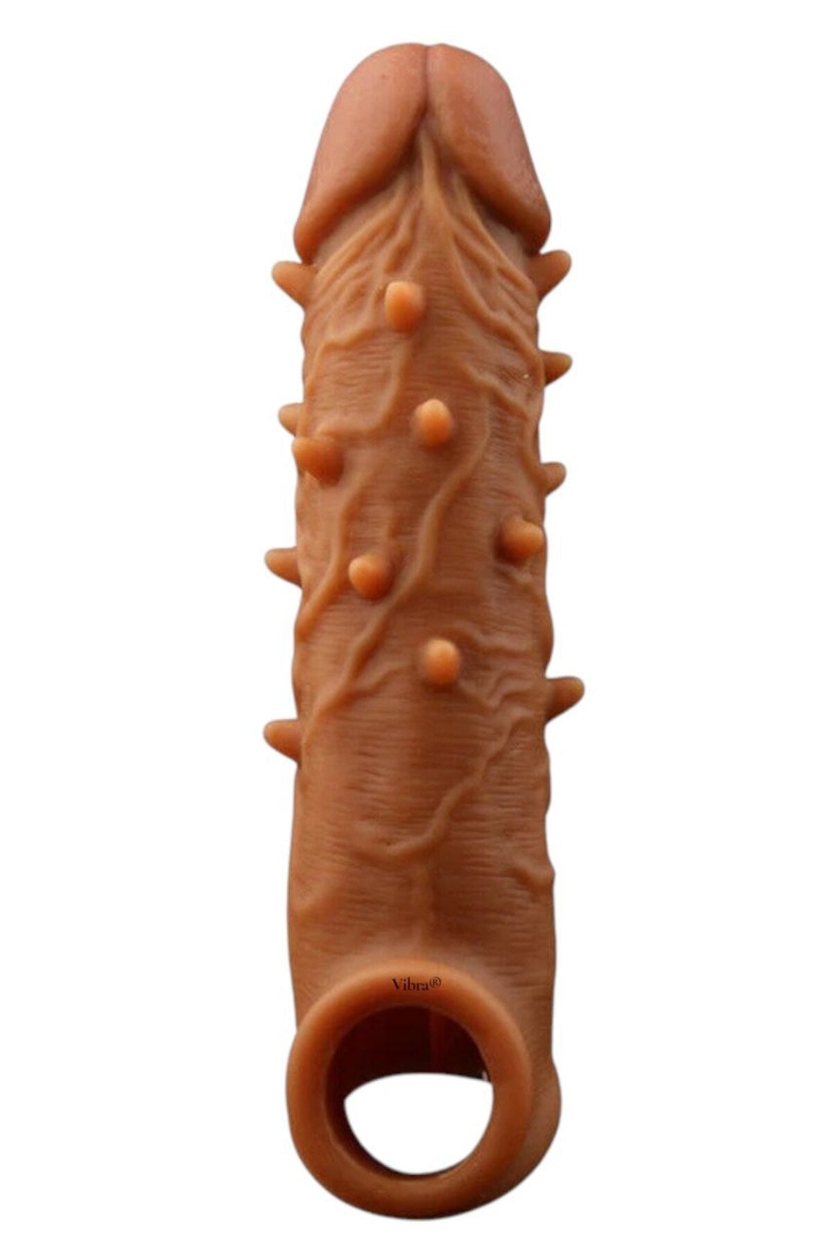 Tırtıklı Ultra Yumuşak Realistik Penis Kılıfı – Testis Tutacaklı Uzatmalı Kaymaz ve Esnek Yapı