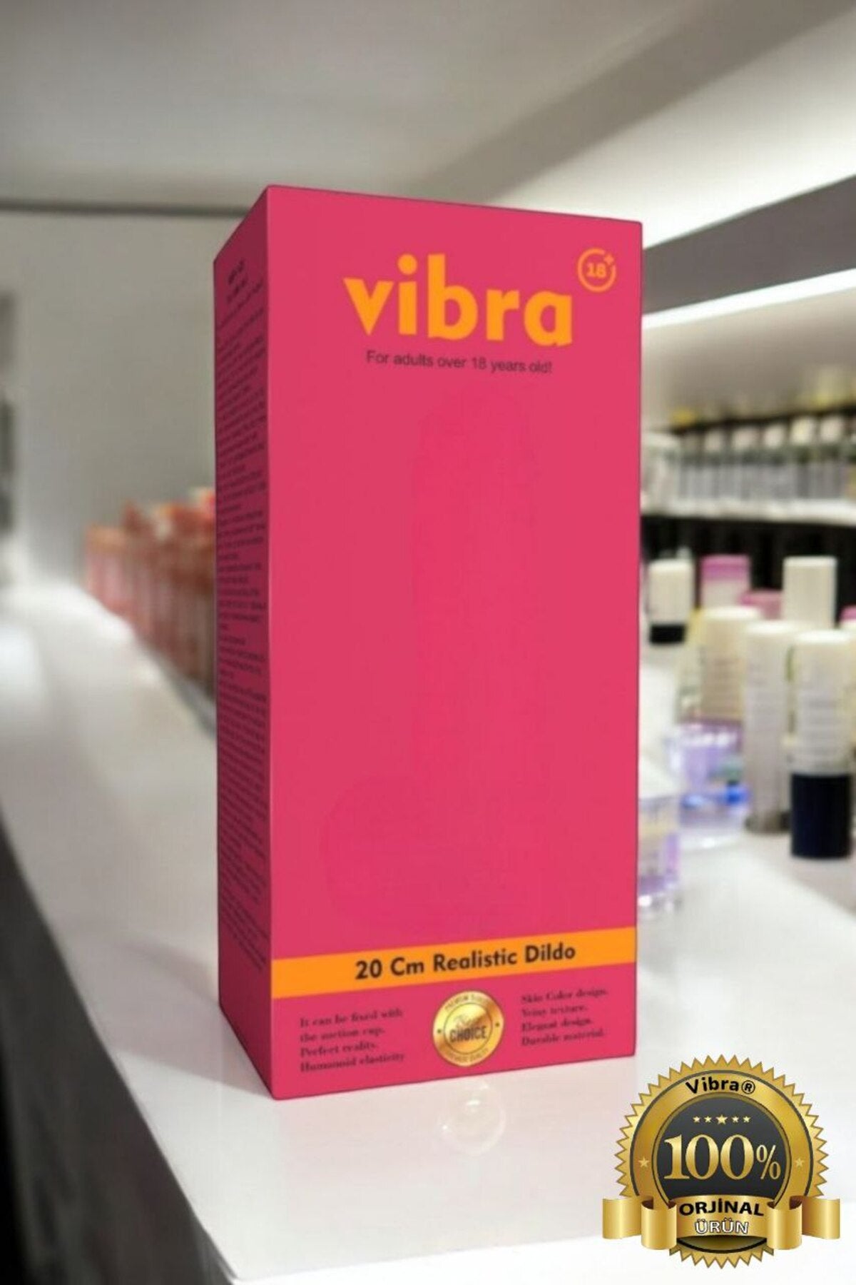 Gerçekçi Yapay Penis 20 Cm Vantuzlu Dildo Büyük ve Kalın