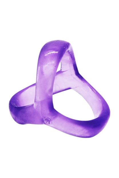 Silikon Cock Ring Testis Penis Halkası Yüzüğü - Mor Renk