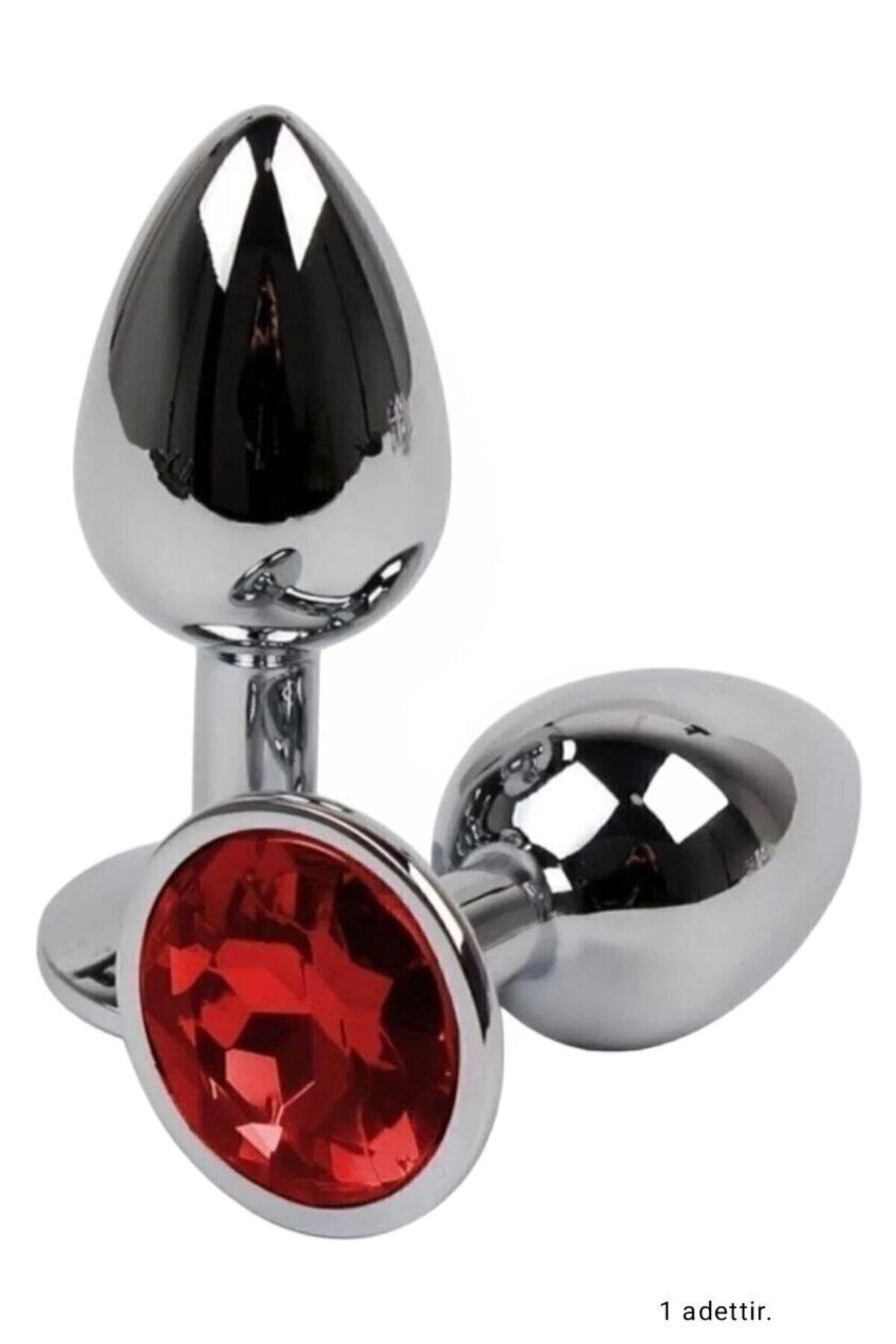 Metal Elmas Taşlı Anal Plug 7 Cm Tıkaç