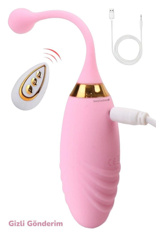 10 Farklı Güçlü Titreşim Uzaktan Kumandalı Şarjlı Orgazm Vibratör Gizli Paket