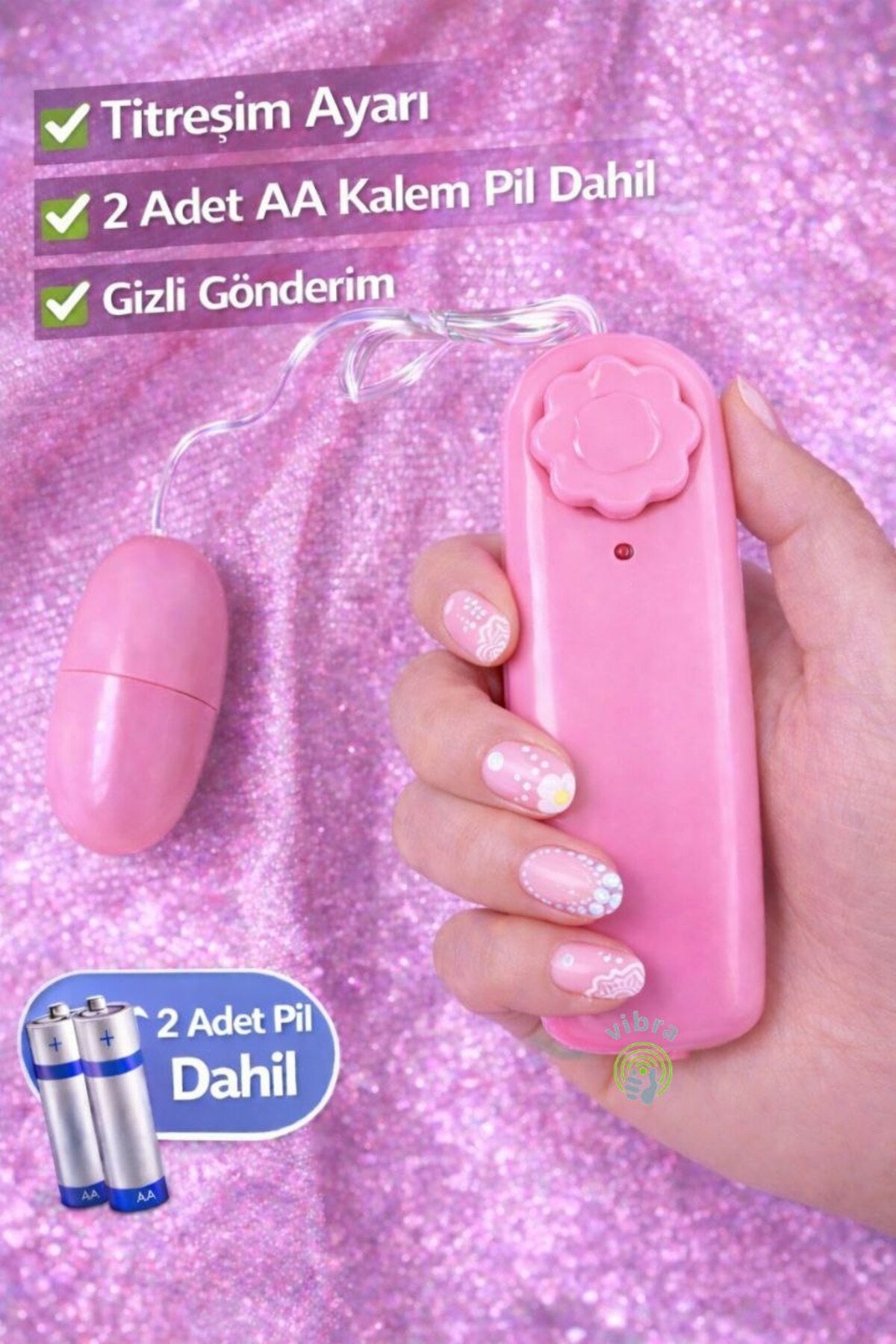 Kumandalı Mini Titreşim - Hız Ayarlı Vibratör, Yetişkin Özel Aksesuar