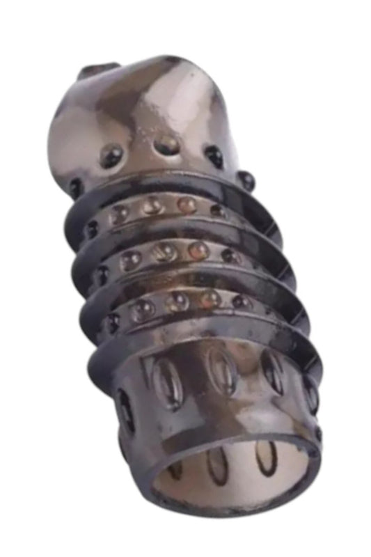 Tırtıklı G Noktası Uyarıcı Penis Kılıfı -  Oyuncağı Halka Kılıf - Spiral Tırtıklı Model