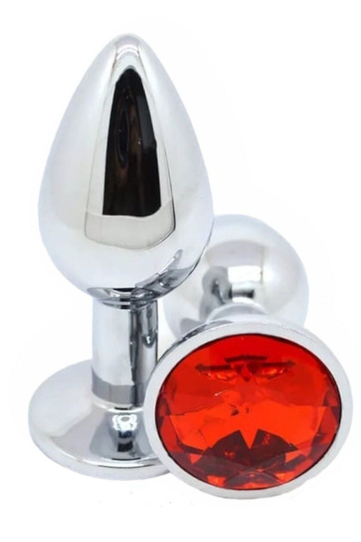 Metal Elmas Taşlı Anal Plug 7 Cm Tıkaç