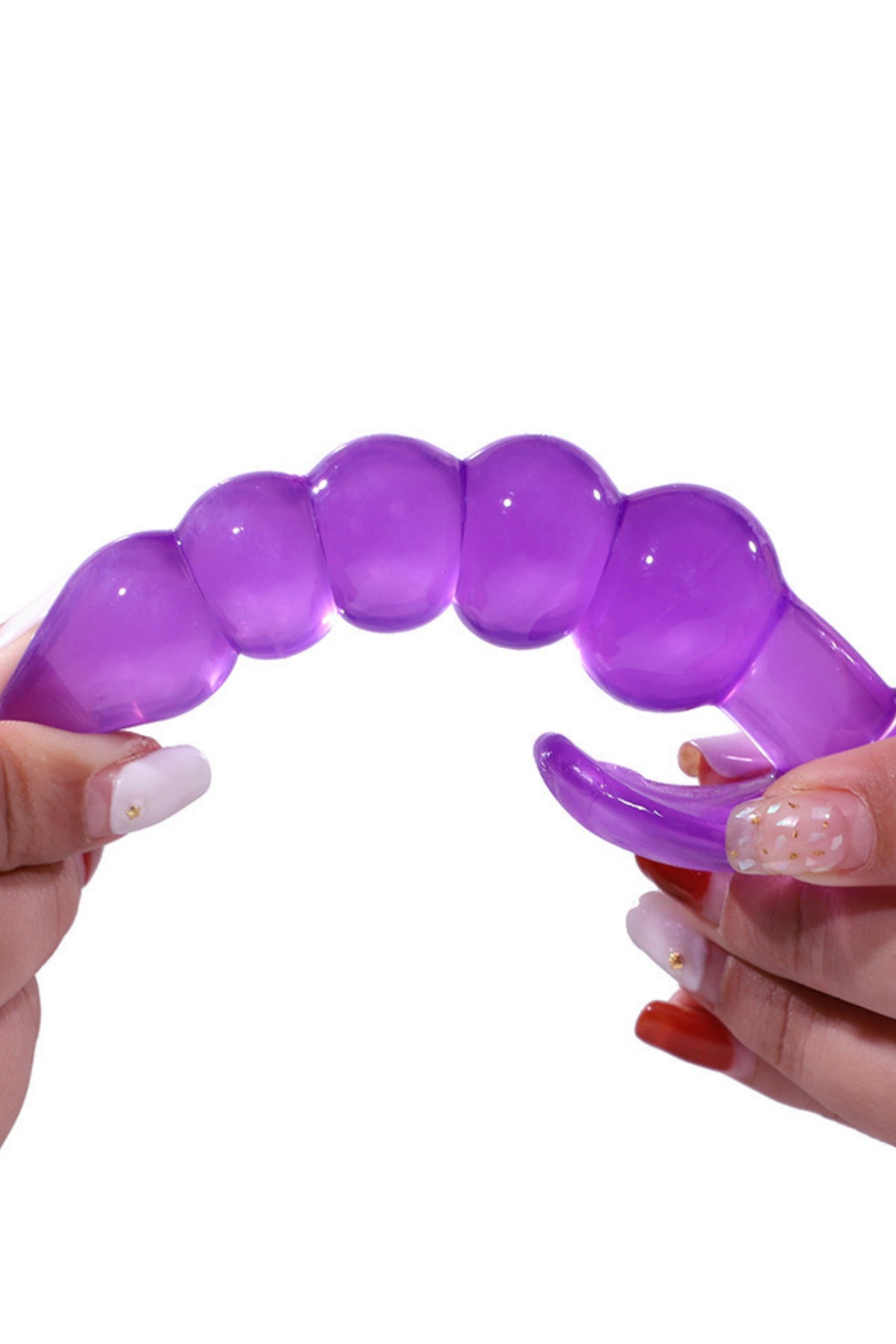 Anal Genişletici Boğumlu Yumuşak Esnek Jel Dokuda  Plug