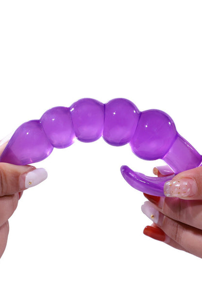 Anal Genişletici Boğumlu Yumuşak Esnek Jel Dokuda  Plug