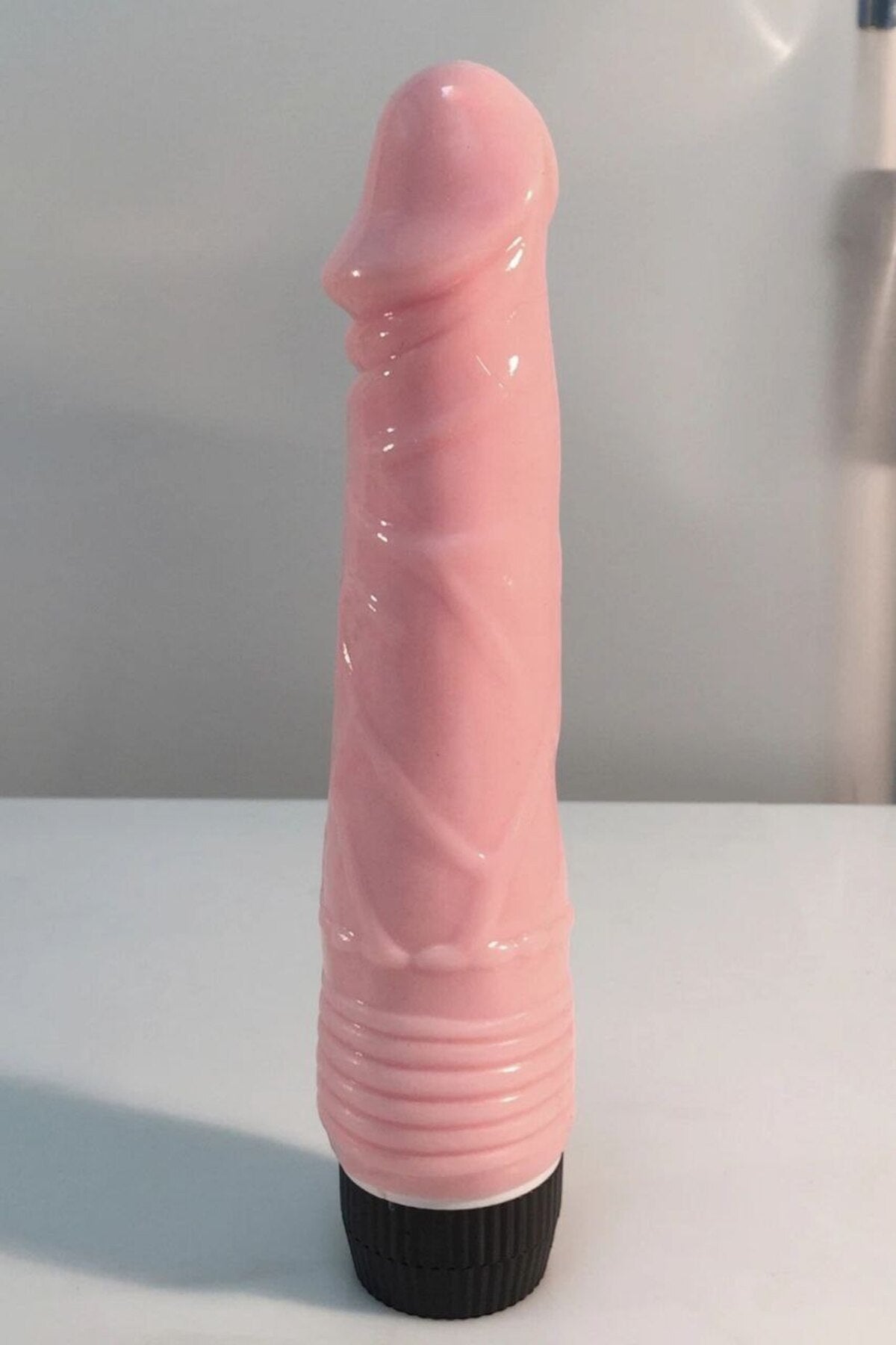 Titreşimli Dildo Ten Renk Jel Vibratör 20 cm