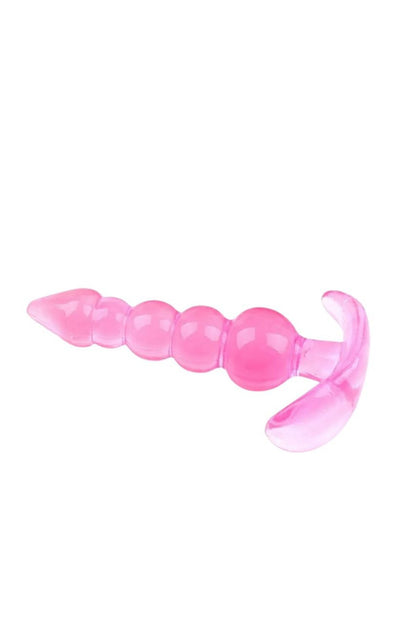 Anal Genişletici Boğumlu Yumuşak Esnek Jel Dokuda Plug - Pempe Tıkaç