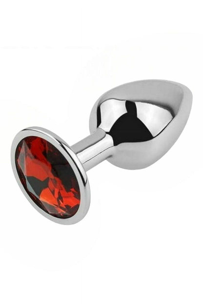 Metal Elmas Taşlı Anal Plug 7 Cm Tıkaç
