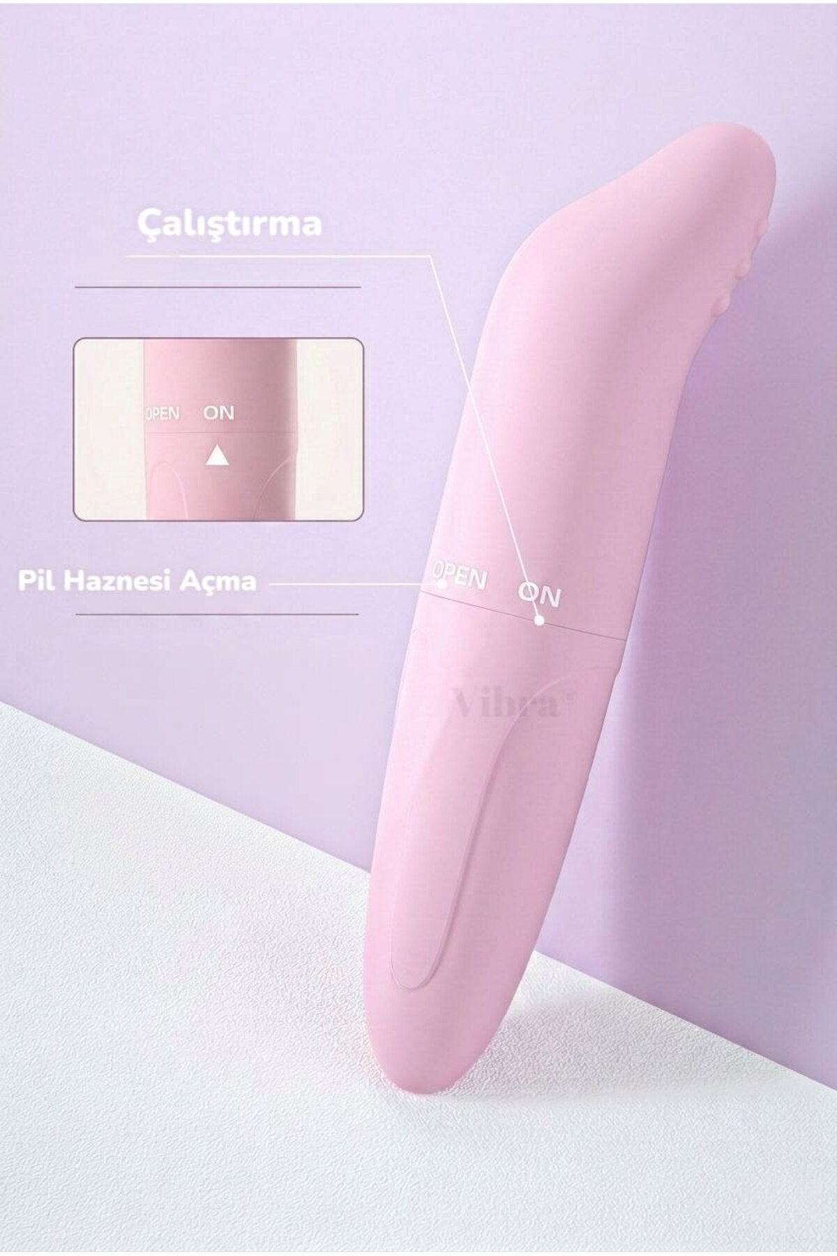 G Noktası Uyarıcı Mini Pilli Vibratör 11,8 cm Pembe | AA Kalem Pil Dahil | Gizli Gönderim
