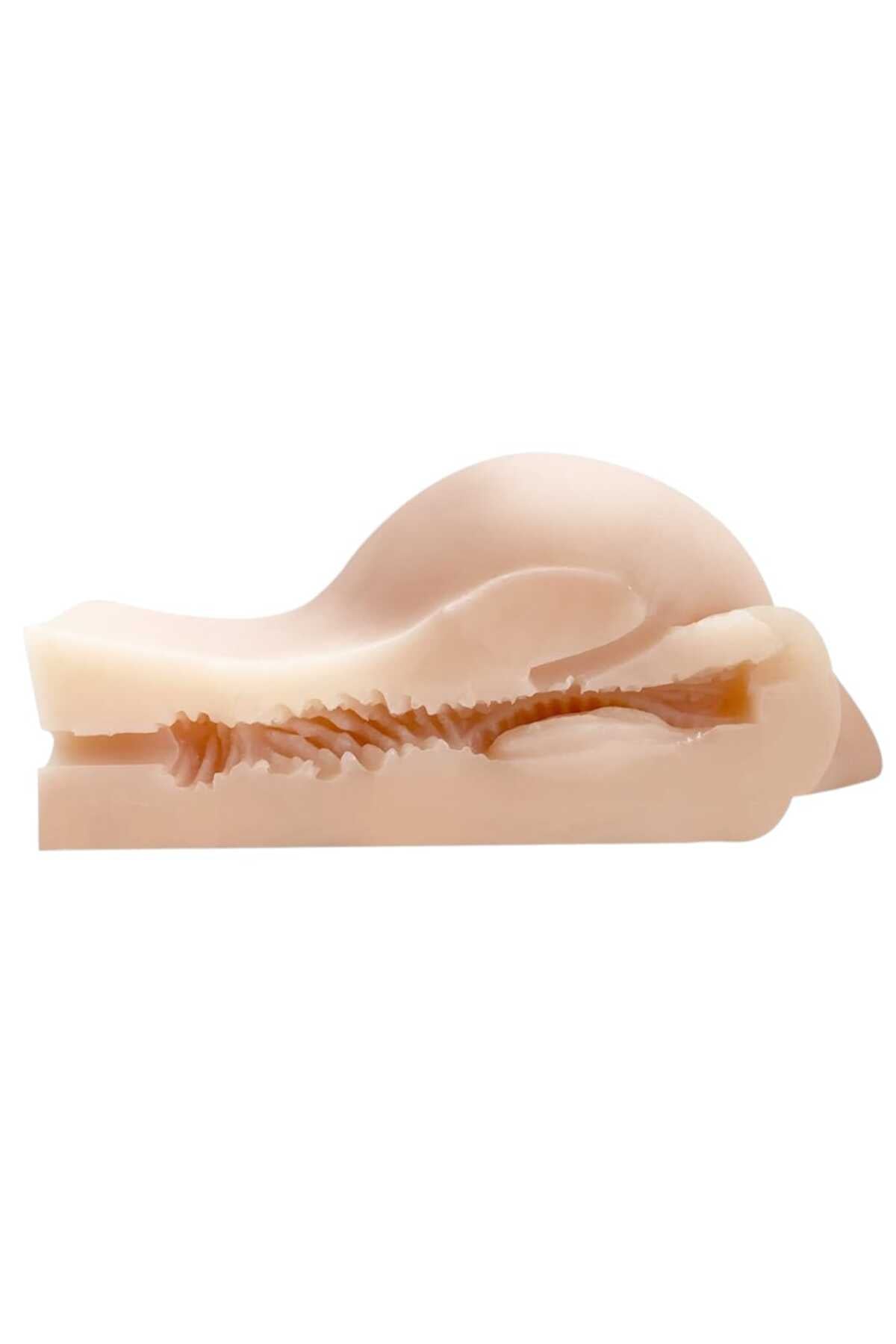 Yapay Vajina Mastürbatör – Gerçekçi Yumuşak Silikon - Tek Girişli - Esnek, Tırtıklı Kanallı, 1.1 Kg