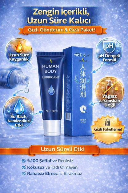 Su Bazlı Kayganlaştırıcı Jel 30 ml Uzun Süre Etkili, Kokusuz, Yapışmayan Jeli Gizli Gönderim