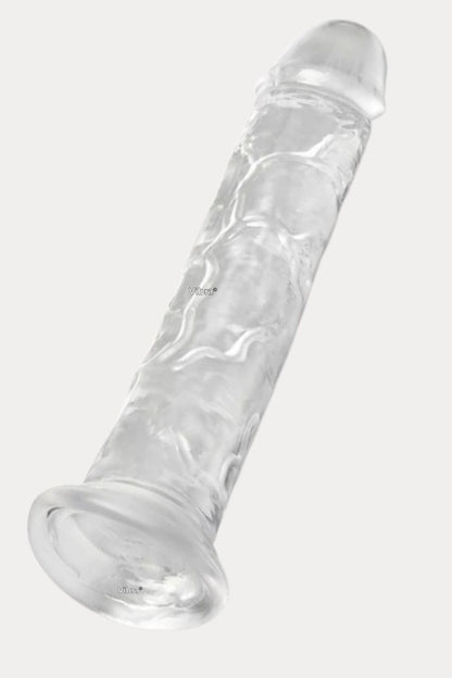 22 cm Şeffaf Esnek Jelly Dildo – 4,5 cm kalınlık - Güçlü Vantuzlu, Ekstra Kalın Yapay Penis