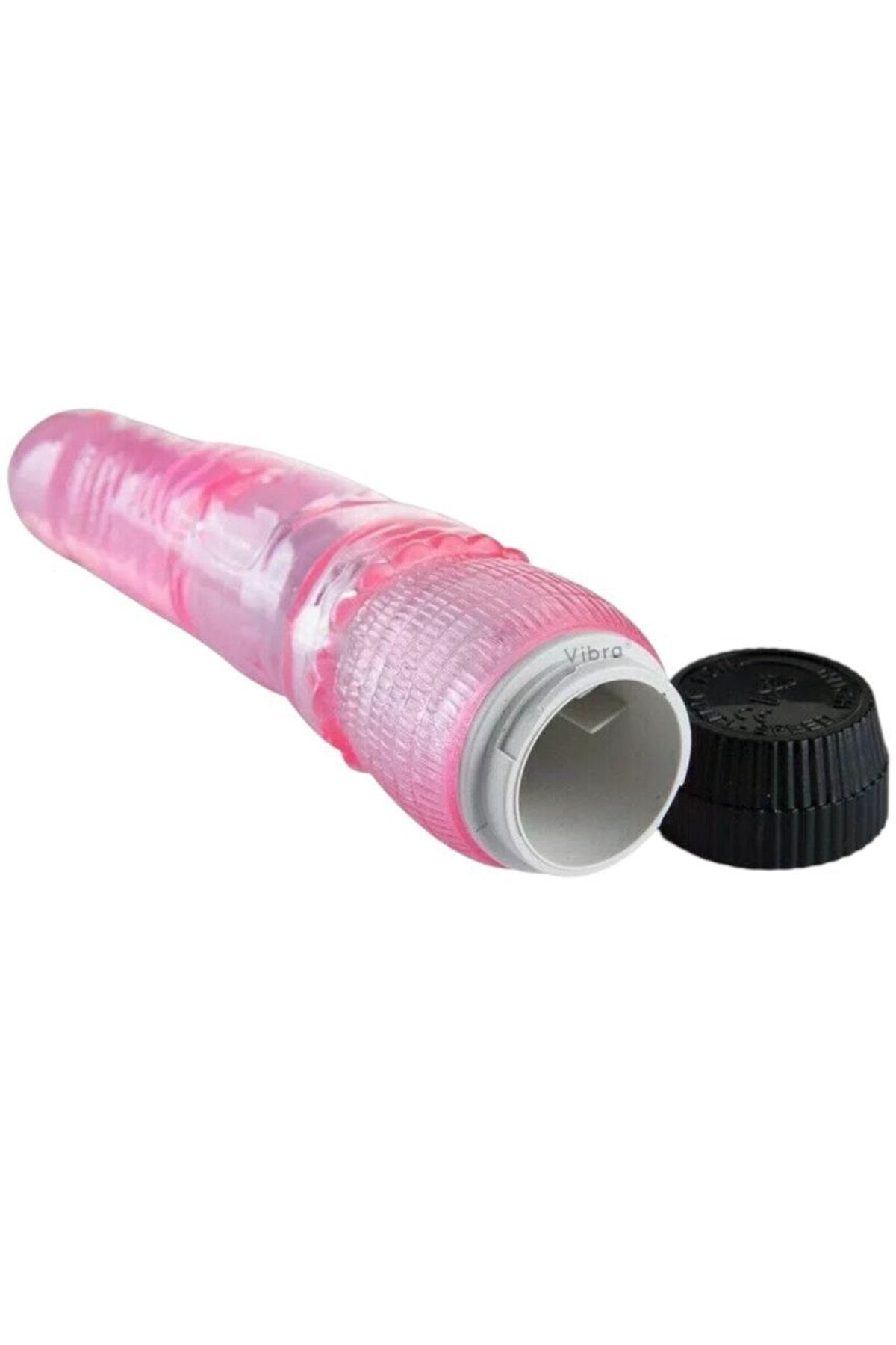 Titreşimli Dildo Kırmızı Jel Vibratör 20 cm