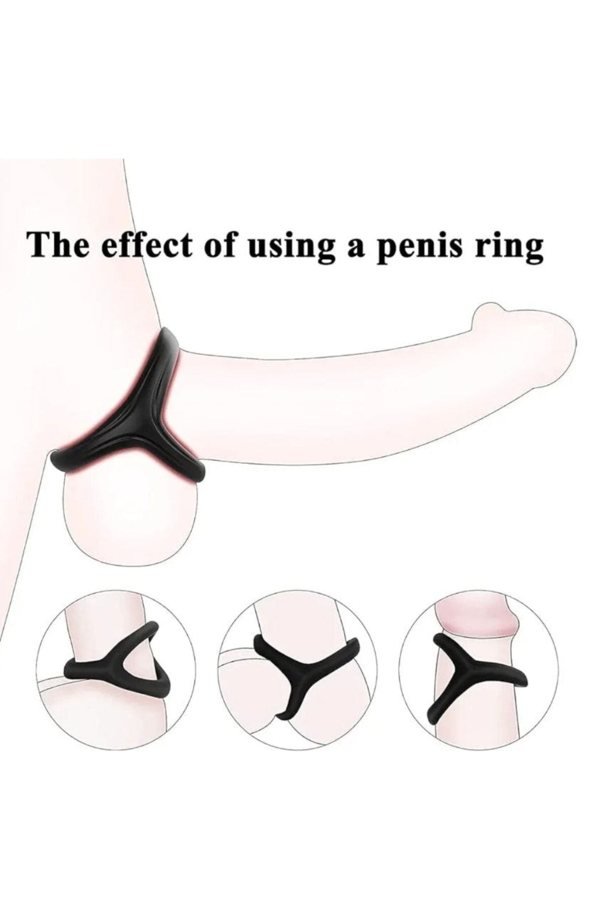 Silikon Cock Ring Testis Penis Halkası Yüzüğü - Tırtıklı