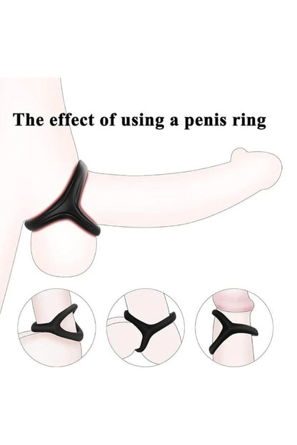 Silikon Cock Ring Testis Penis Halkası Yüzüğü - Tırtıklı