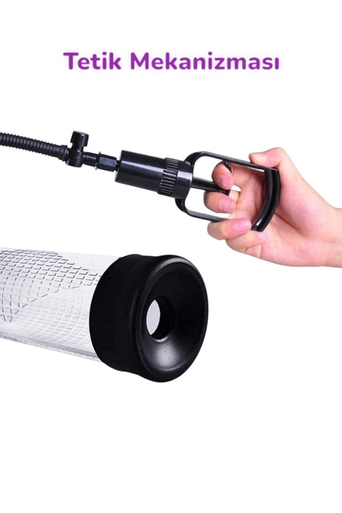 Büyük Boy Tetikli Vakumlu Penis Pompası - Ölçekli Pompa & Iki Ebatlı Başlık 22 Cm