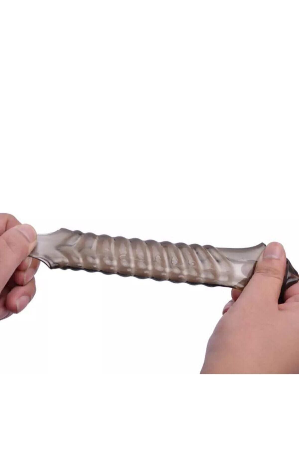 Tırtıklı G Noktası Uyarıcı Penis Kılıfı - Seks Oyuncağı Halka Kılıf - Yatay Tırtıklı Model